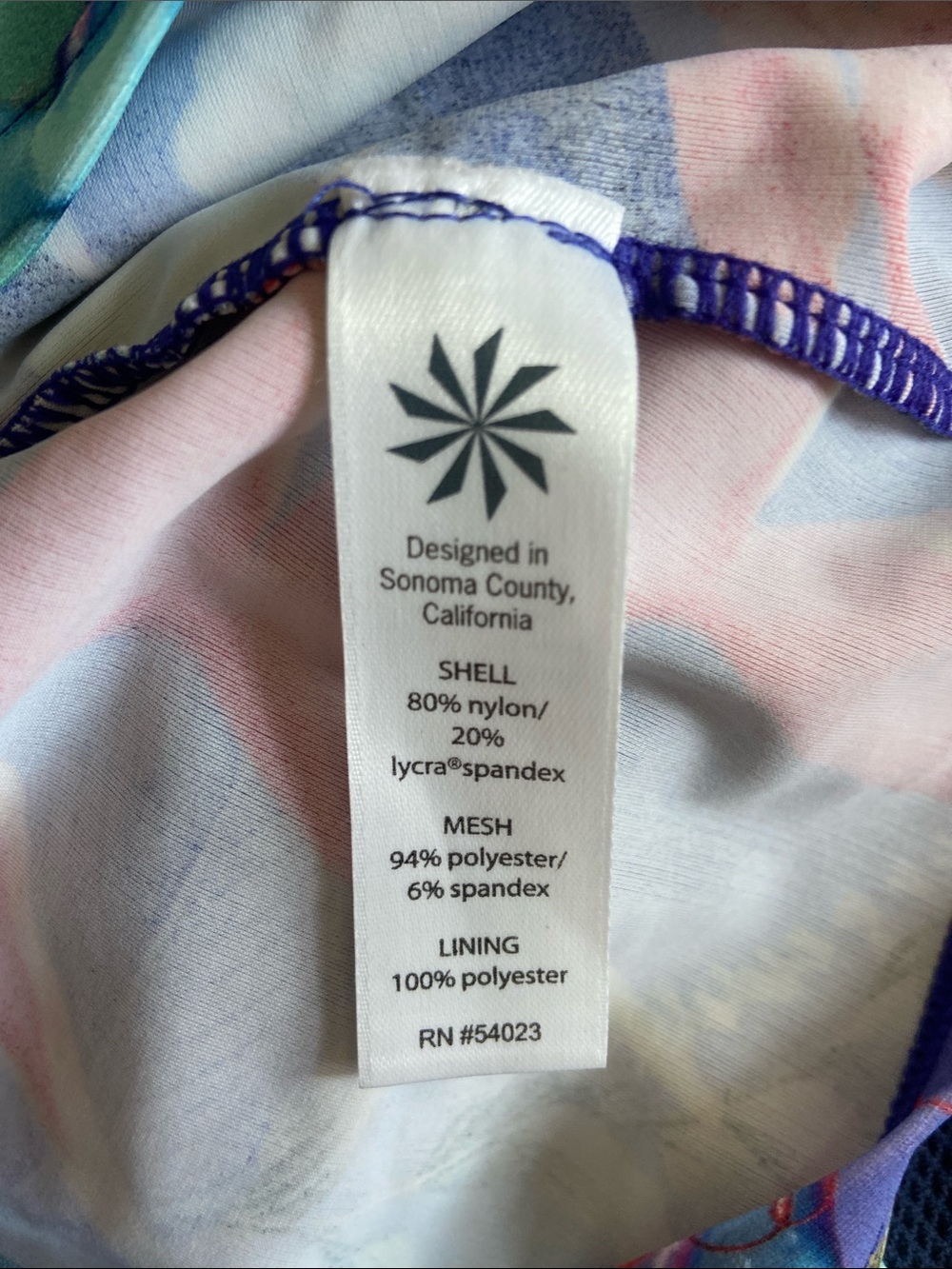 Floral High-Neck Tankini Top - Picture 5 of 5